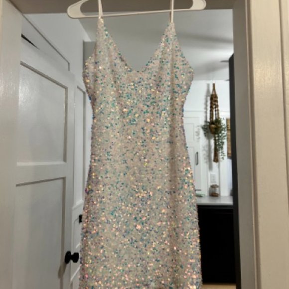 Windsor White Sequin Dress - Picture 1 of 3